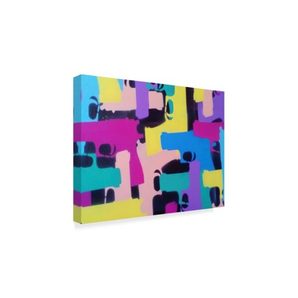 Abstract Graffiti 'Pop Gun' Canvas Art,35x47